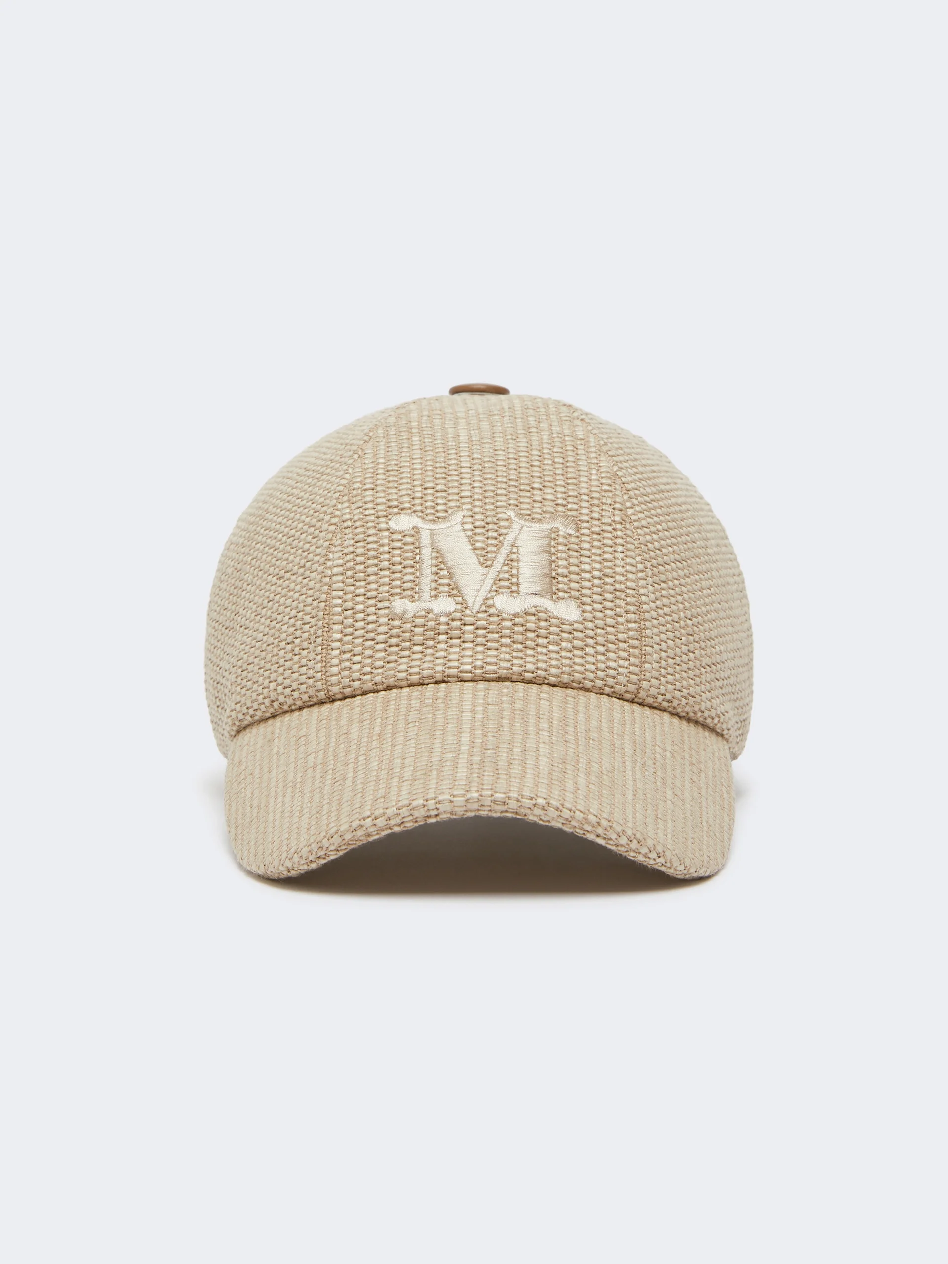 CIRCENSE Raffia-effect basketweave baseball hat - ICE - 1