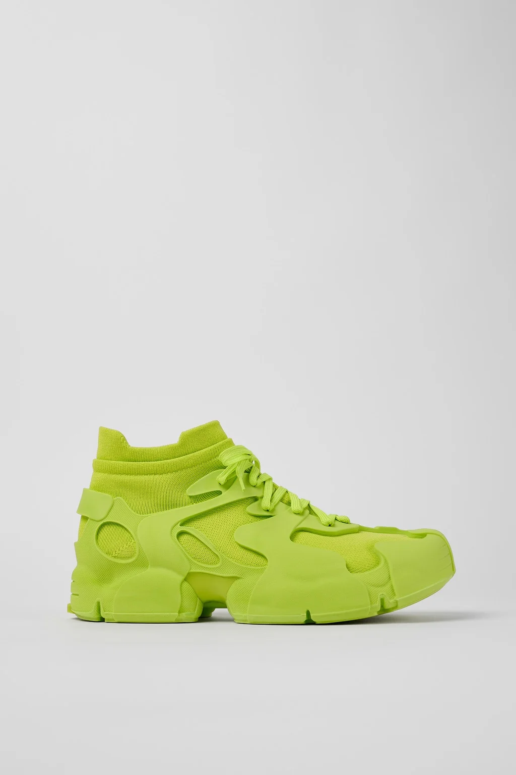 Green Synthetic Sneaker - 1