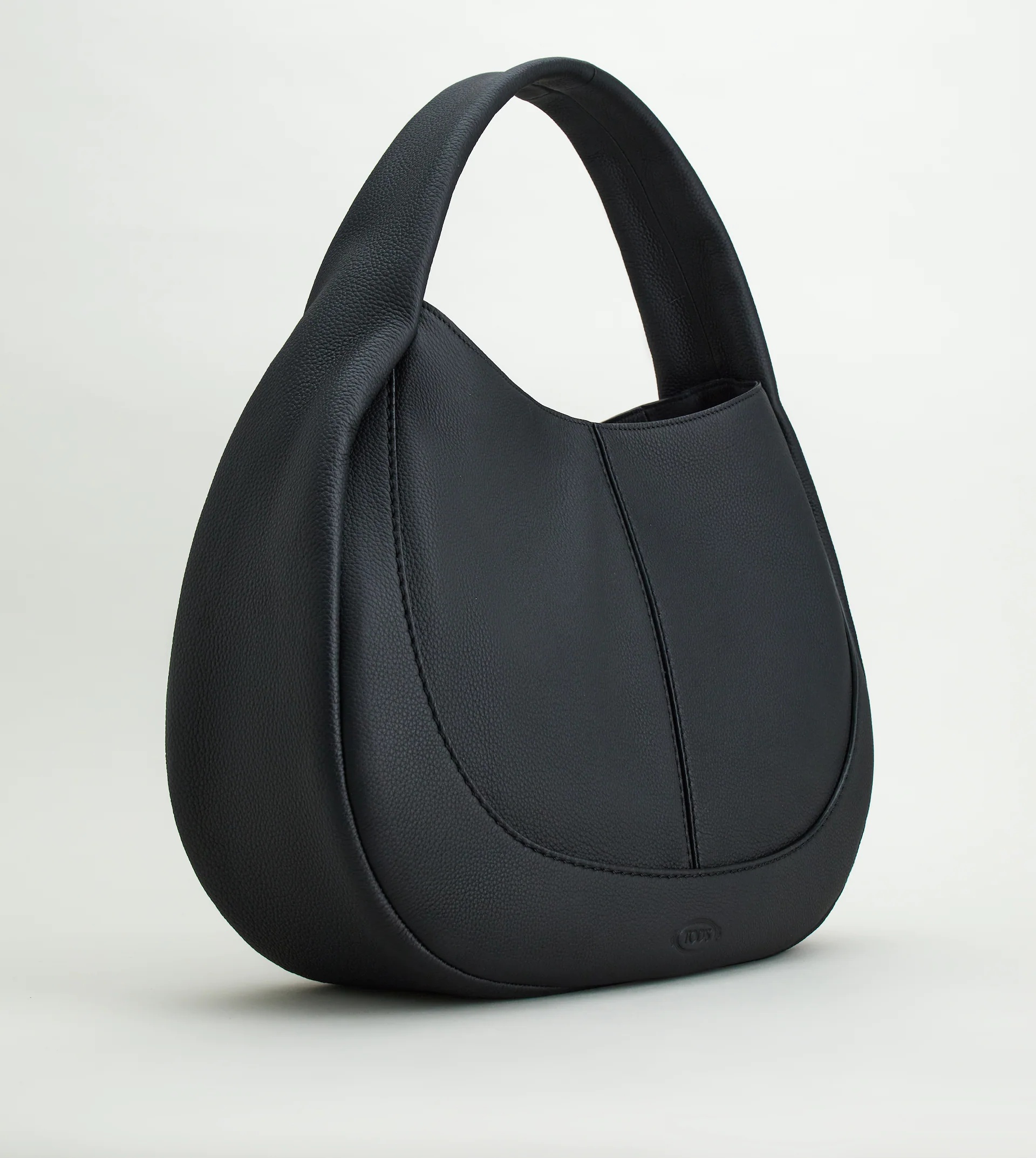 TOD'S SHIRT HOBO BAG  LARGE - BLACK - 3