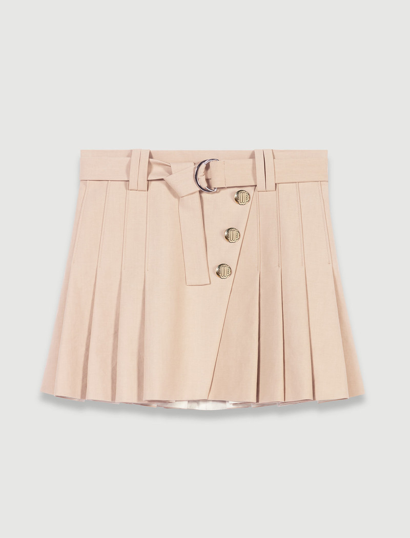 Pleated mini-skirt 1