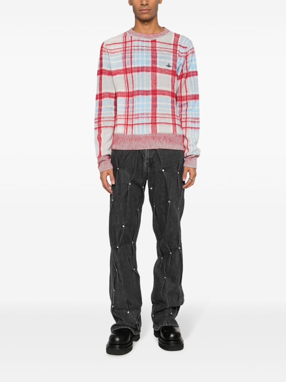 Multi-Rivet straight-leg jeans - 2