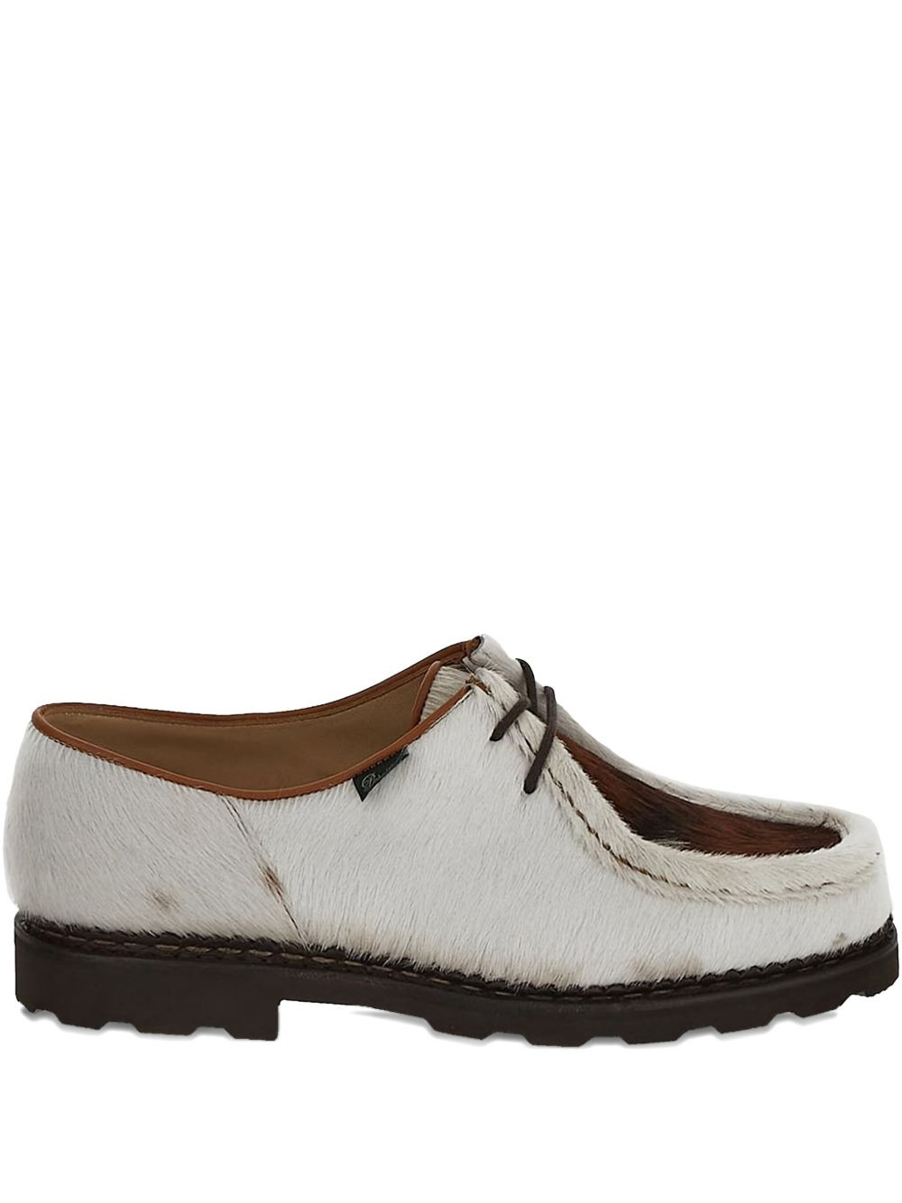 calf-hair lace-up derby shoes - 1