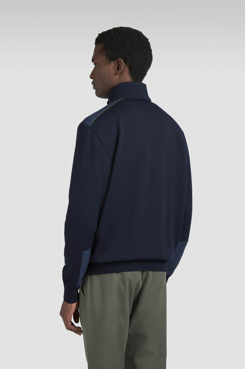 SOFT COOL TOUCH WOOL HALF ZIP SWEATER WITH TYPHOON® PLATINUM DETAILS 3