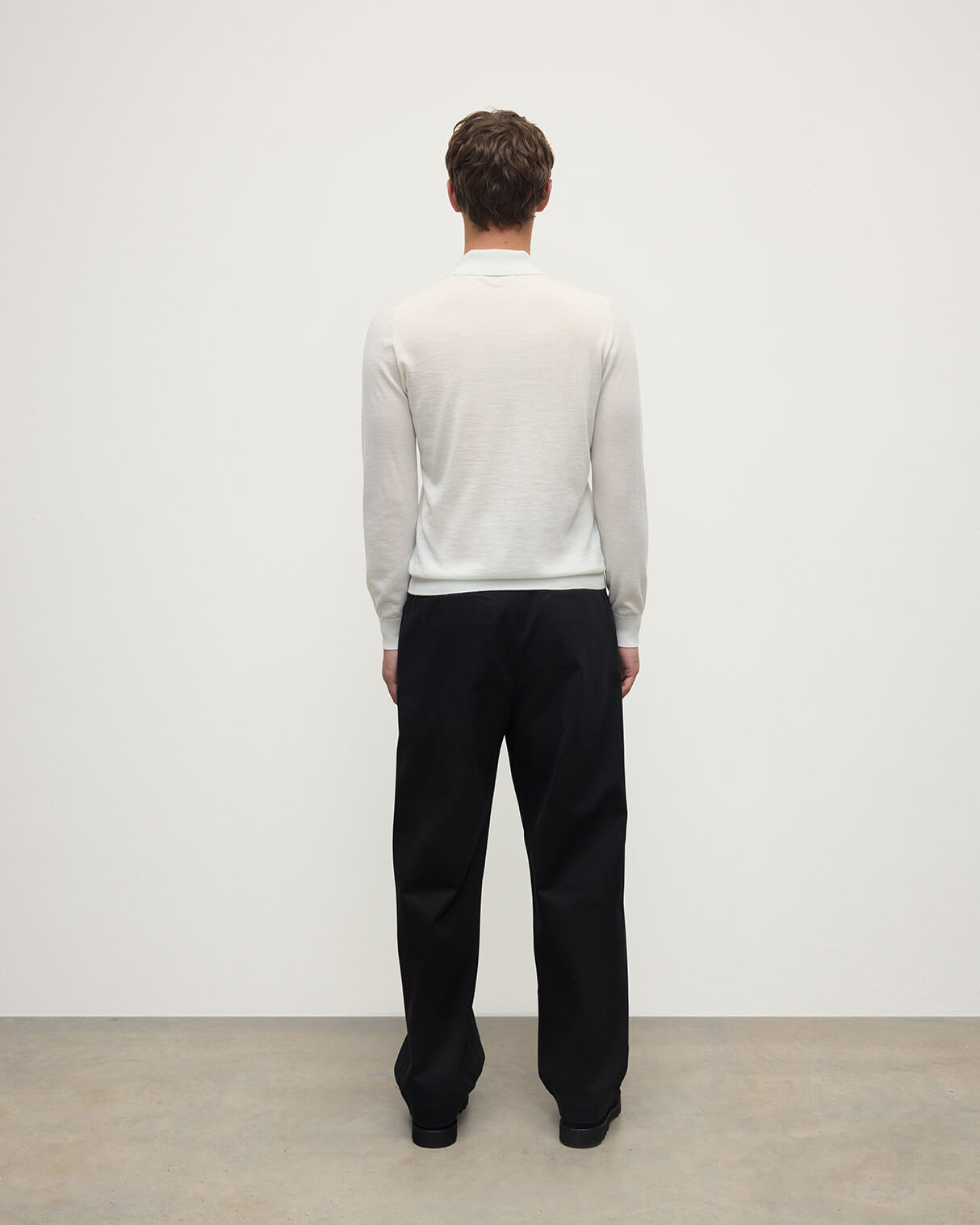White Cashmere Polo Shirt - 4