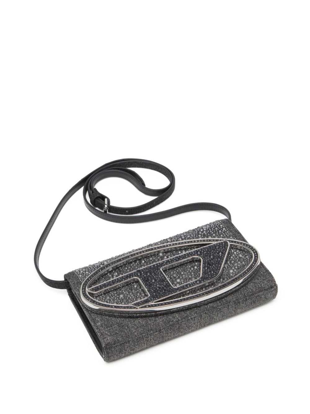 1DR  crystal embellished denim wallet - 5