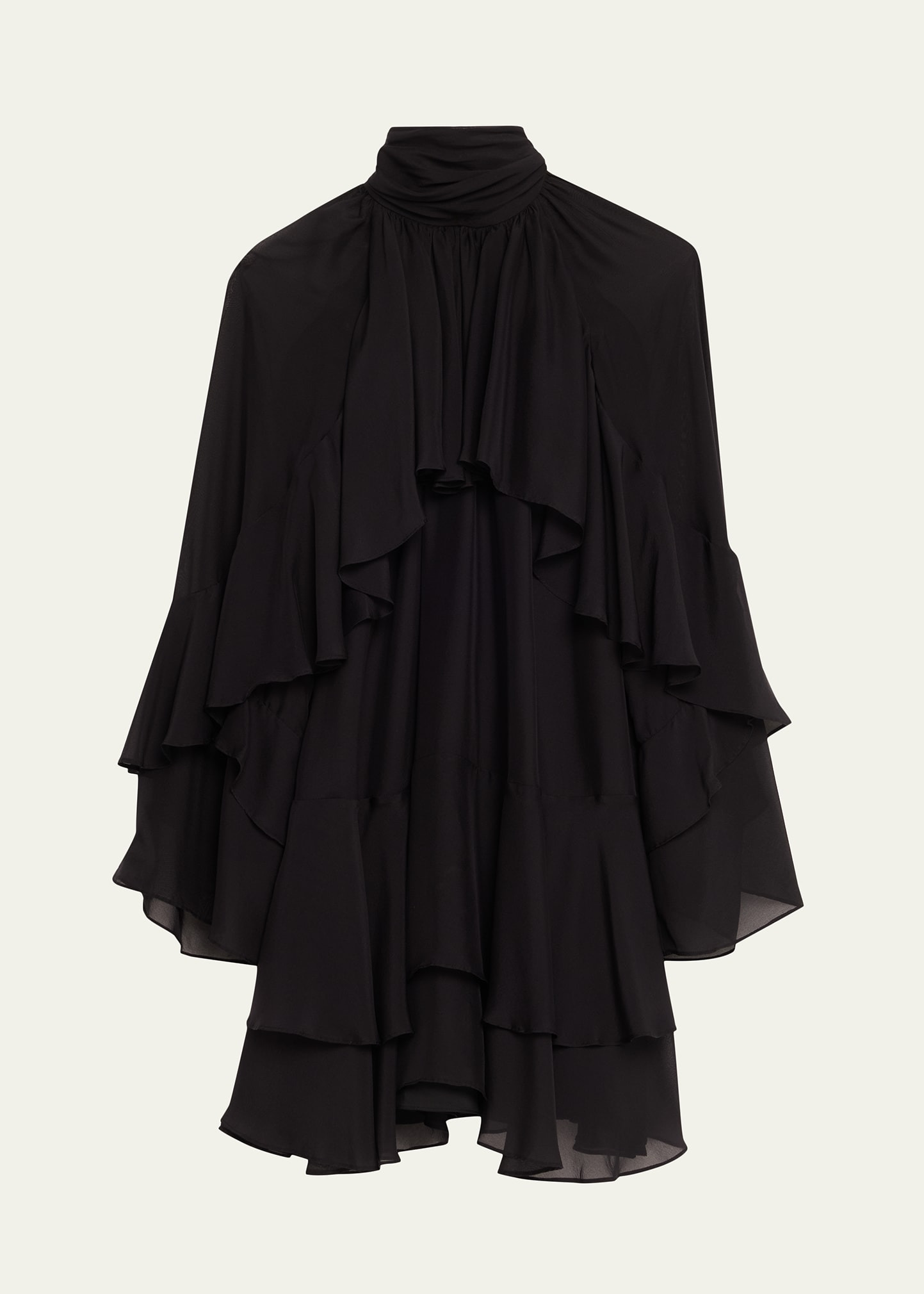 Adlington Ruffled Chiffon Mini Dress - 1