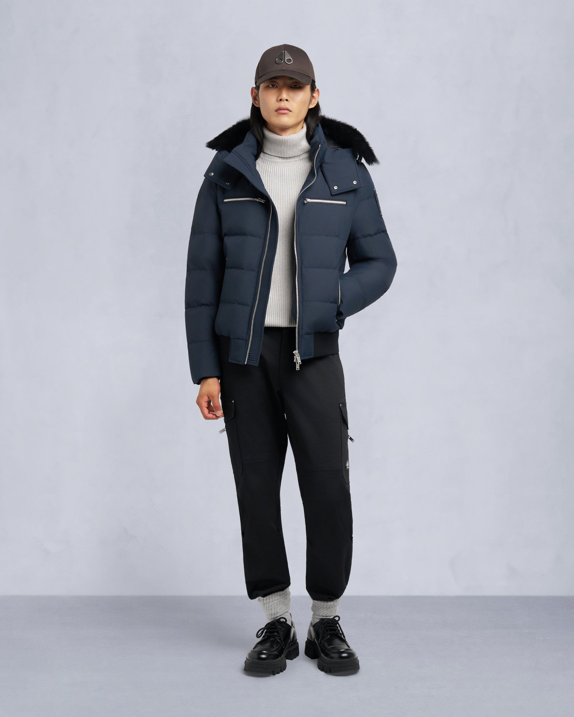 CLOUD SHEARLING BOMBER JACKET - 2