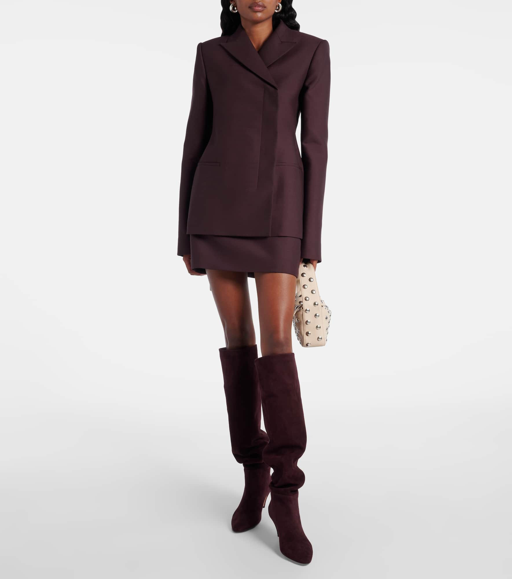 55 suede knee-high boots - 3