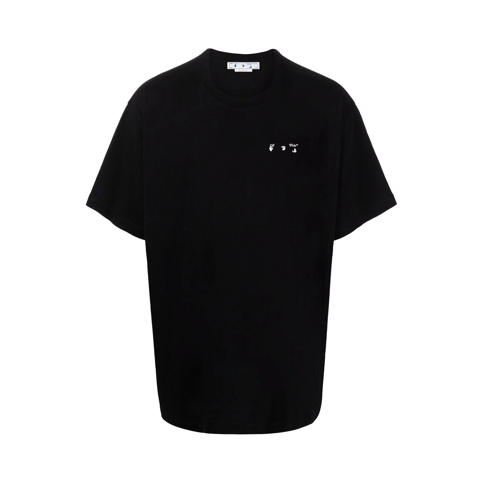Off-White Caravag Paint Slim Short-Sleeve Tee 'Black' - 1