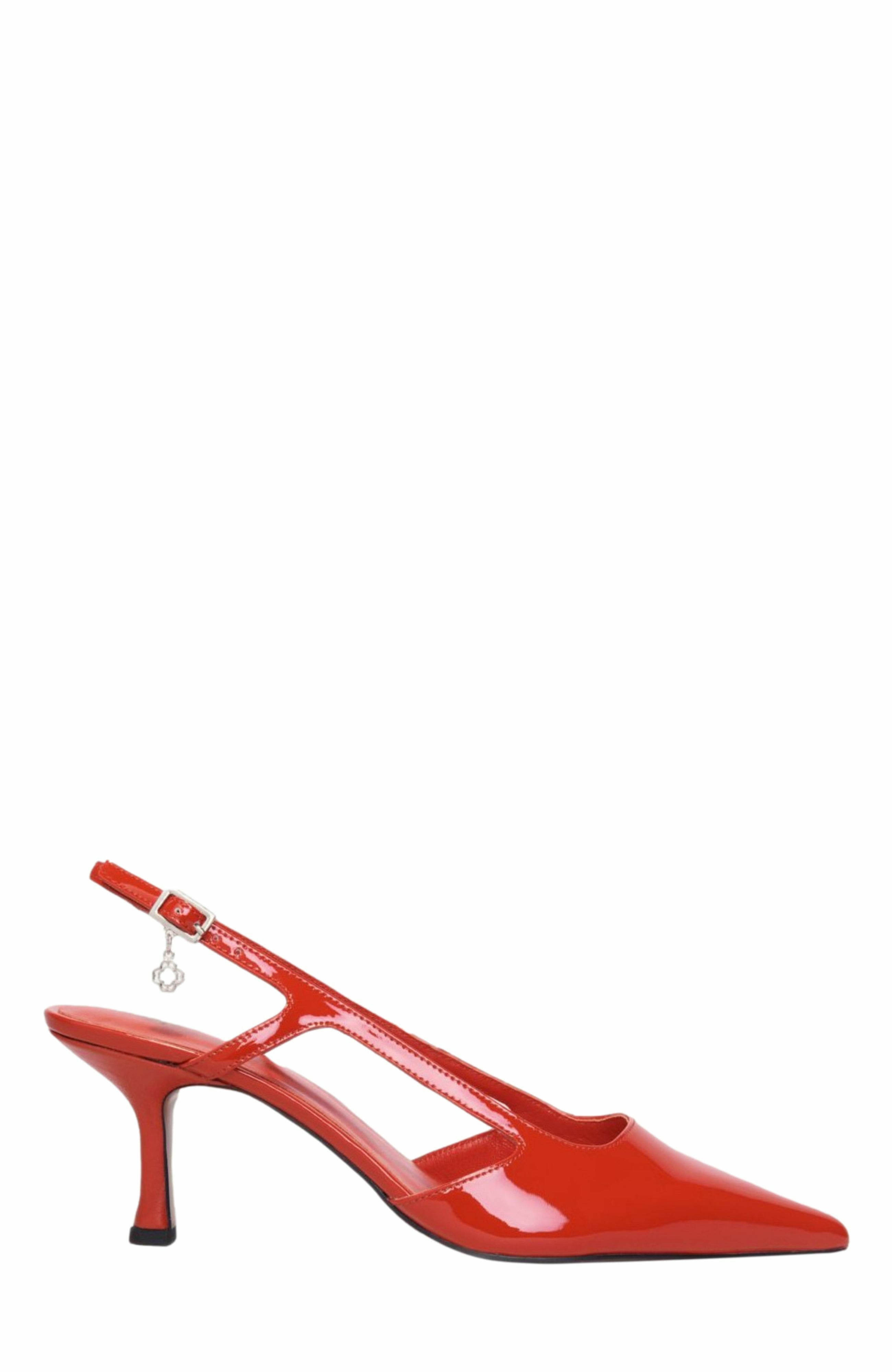 maje Patent leather slingback pumps in Red at Nordstrom - 6