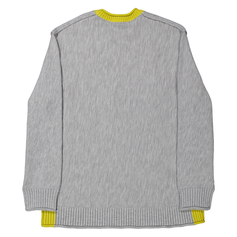 A Cold Wall Light Grey Framework Crewneck Graphic Sweater - 2