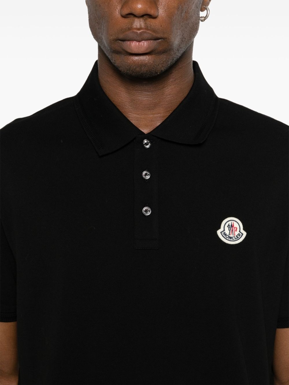 logo-appliqué piqué polo shirt - 5