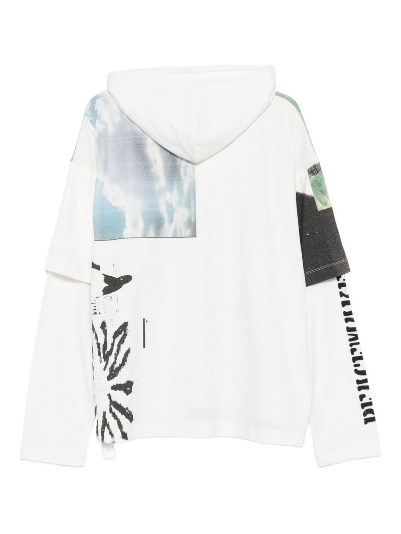 OAMC collage-print hoodie outlook