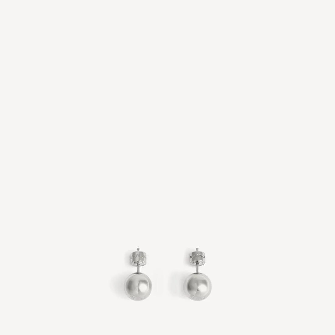 Atom Earrings in Shiny Silver - 1