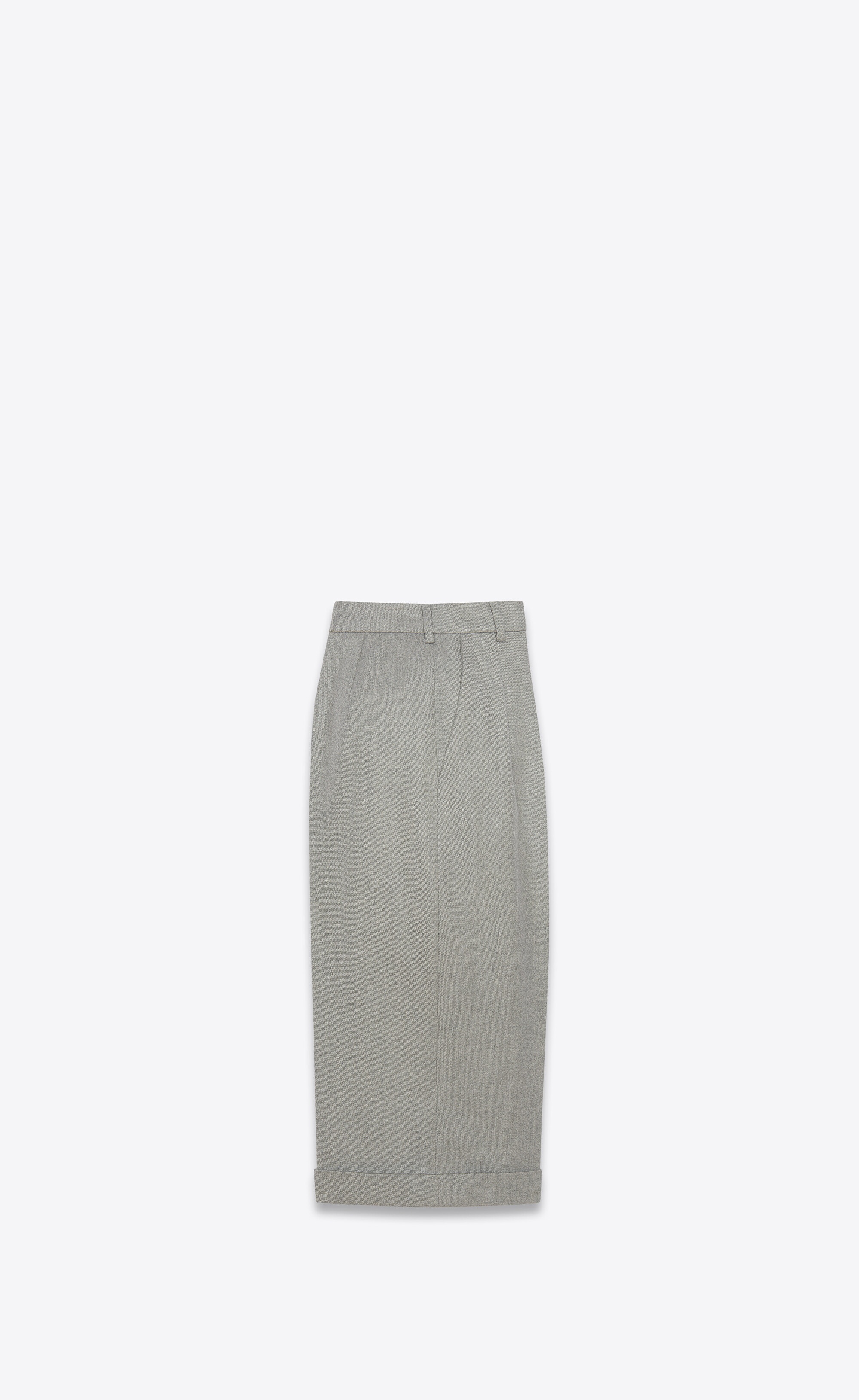 tailored bermuda shorts in chiné wool twill - 2