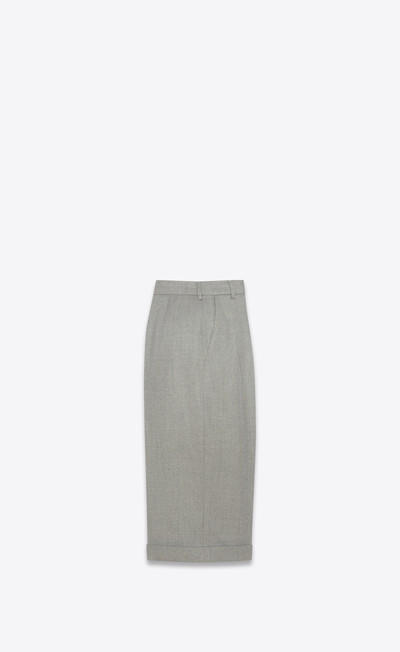 SAINT LAURENT tailored bermuda shorts in chiné wool twill outlook