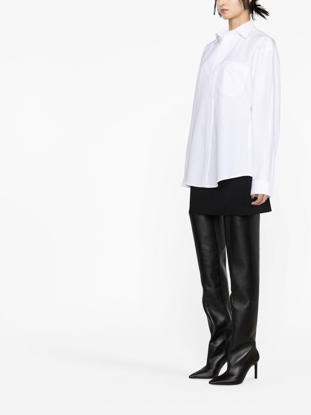 hourglass-shape long-sleeved shirt - 3