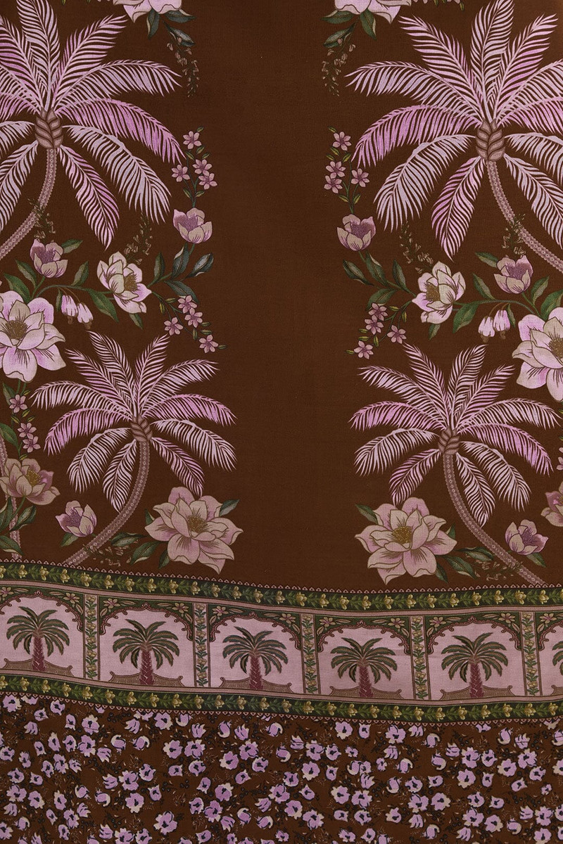 Brown Palm Dream Lenzing™ Ecovero™ Euroflax™ Maxi Dress 6