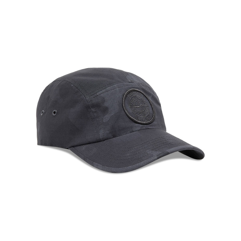 Supreme Supreme x Stone Island Reactive Ice Camo Camp Cap 'Black' outlook