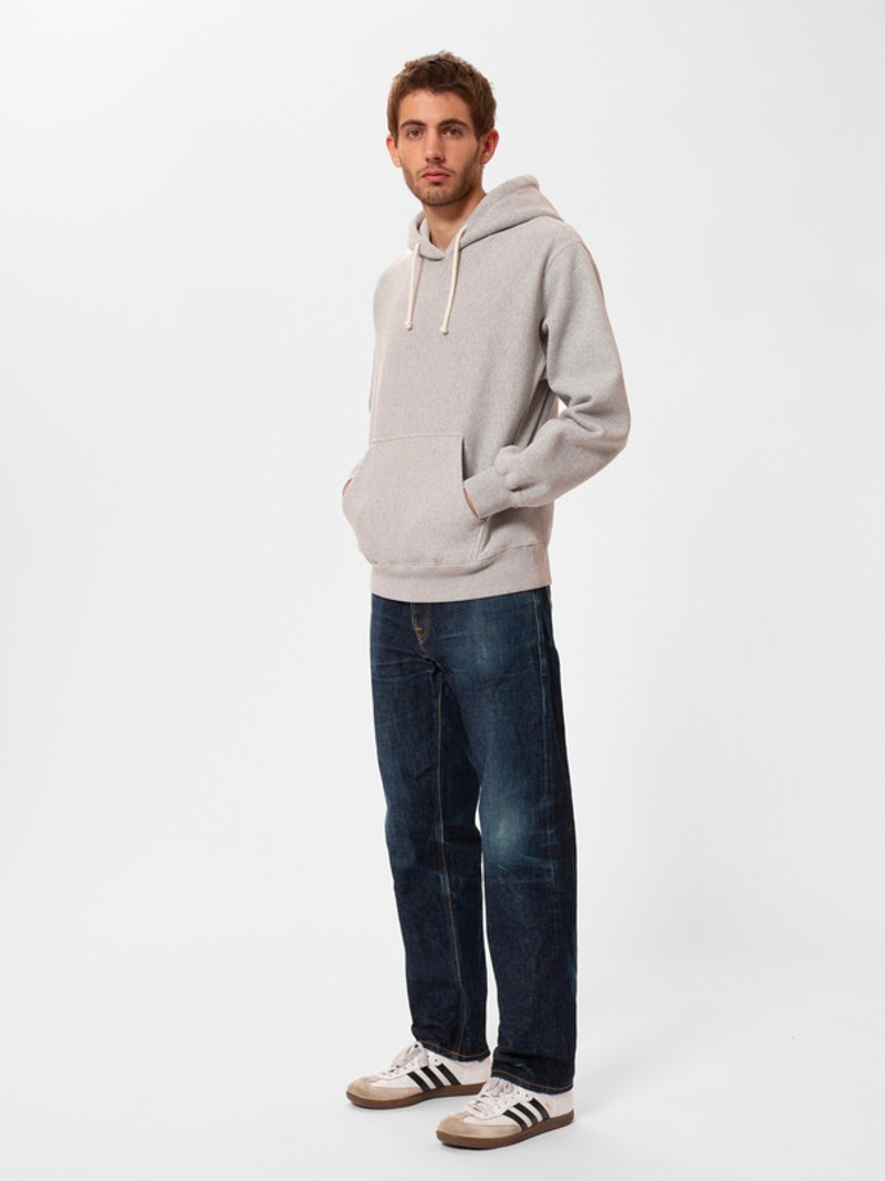 Nudie Jeans Fredrik Hoodie Greymelange outlook
