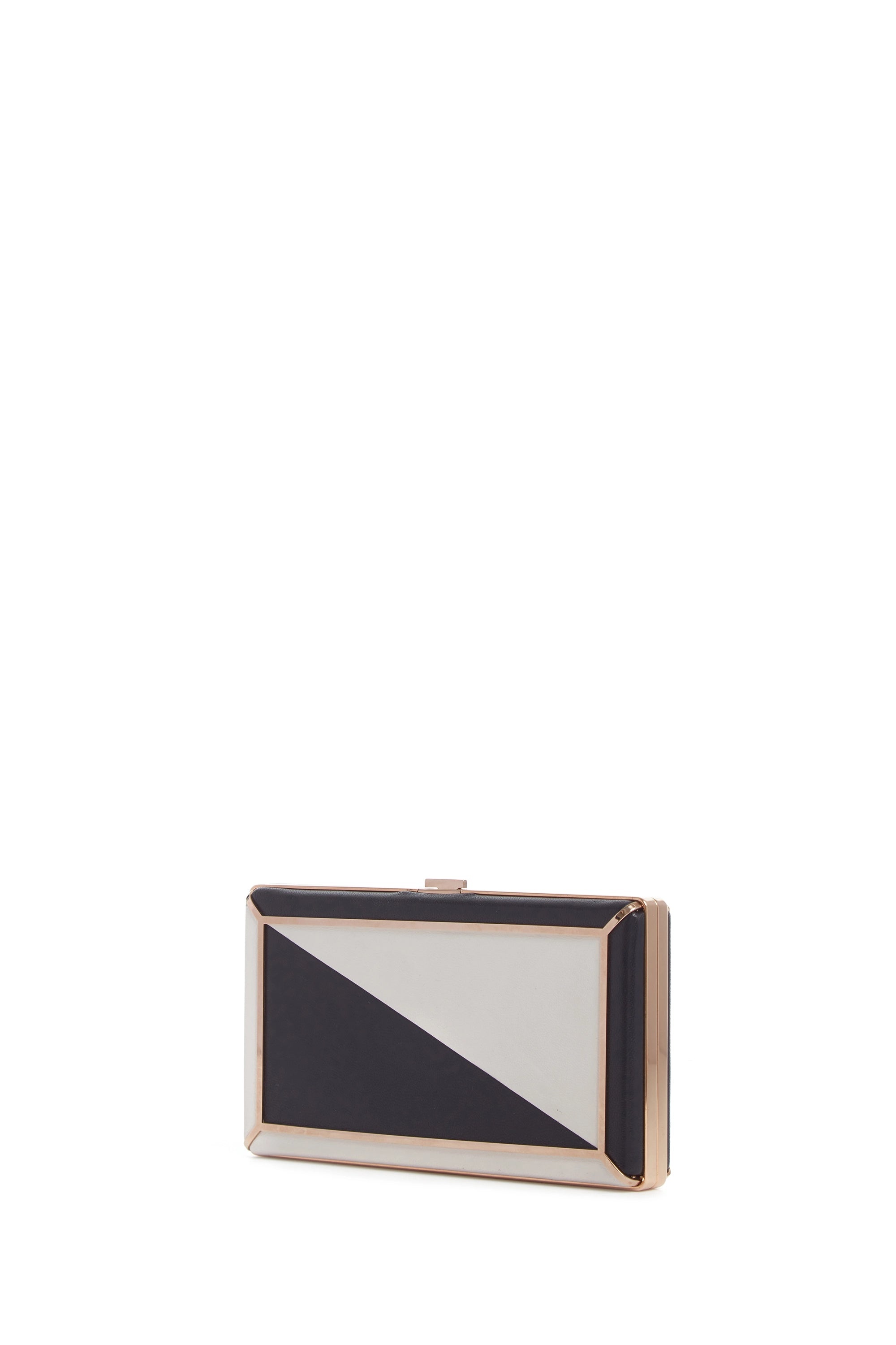 Callas Clutch in Navy & Ivory Nappa Leather - 2