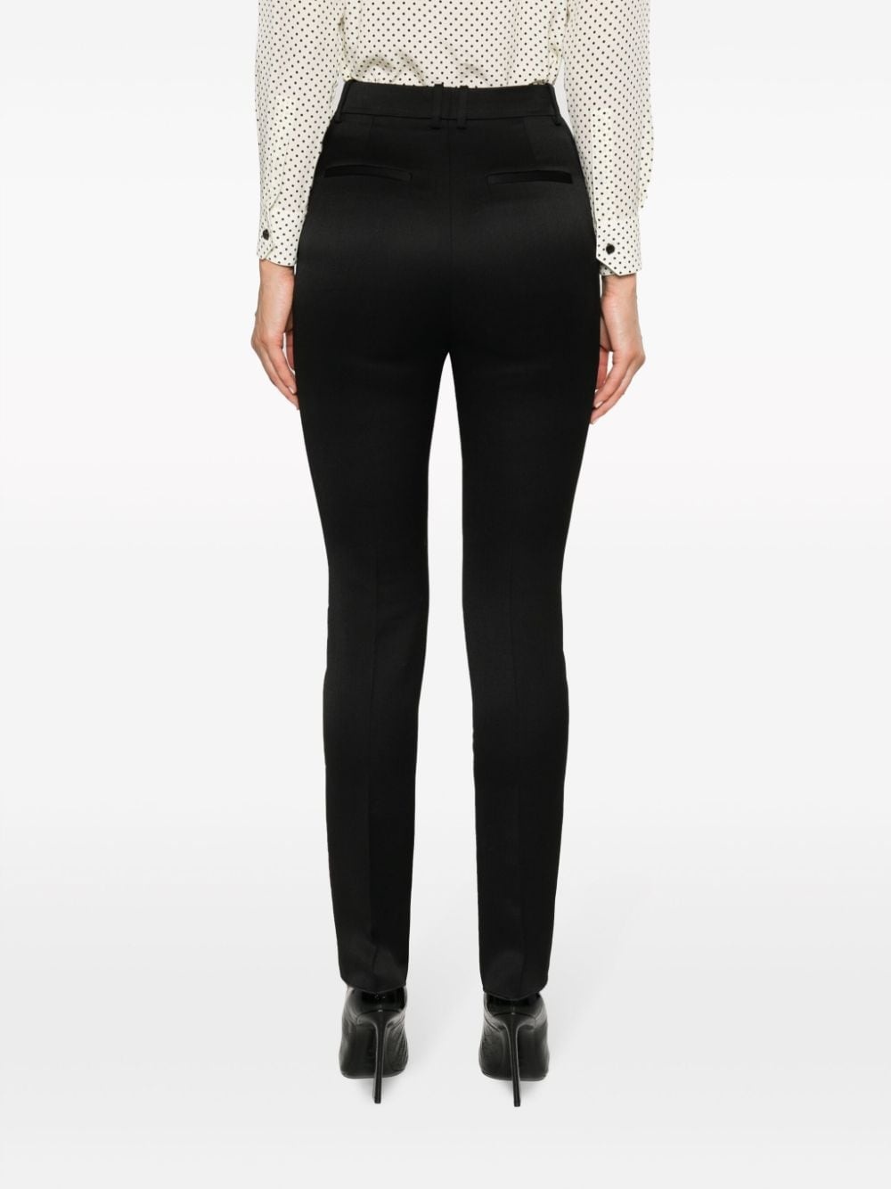 high-waist wool trousers - 4