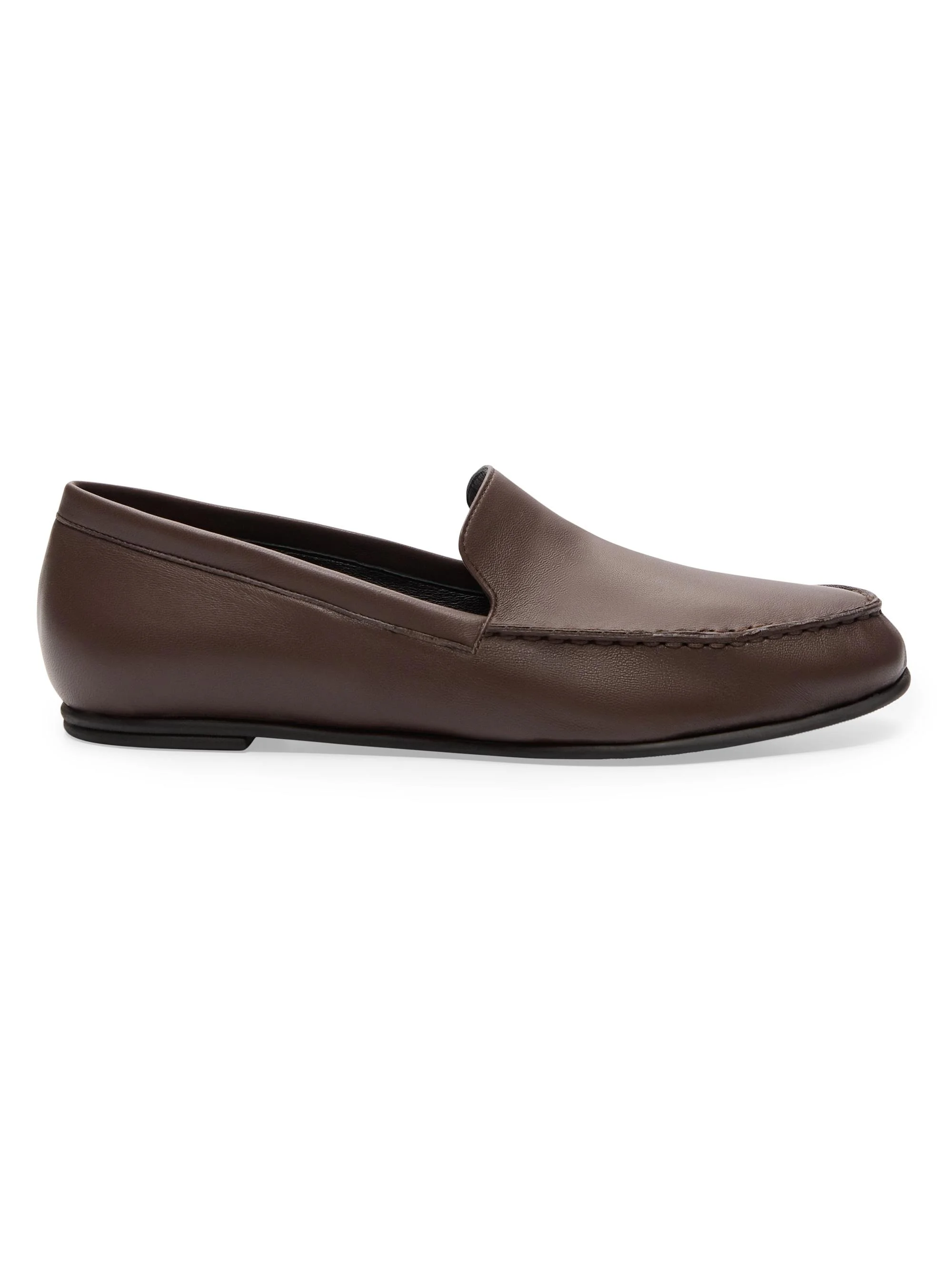 Women's Boros Classic Leather Loafers - Brown - 1