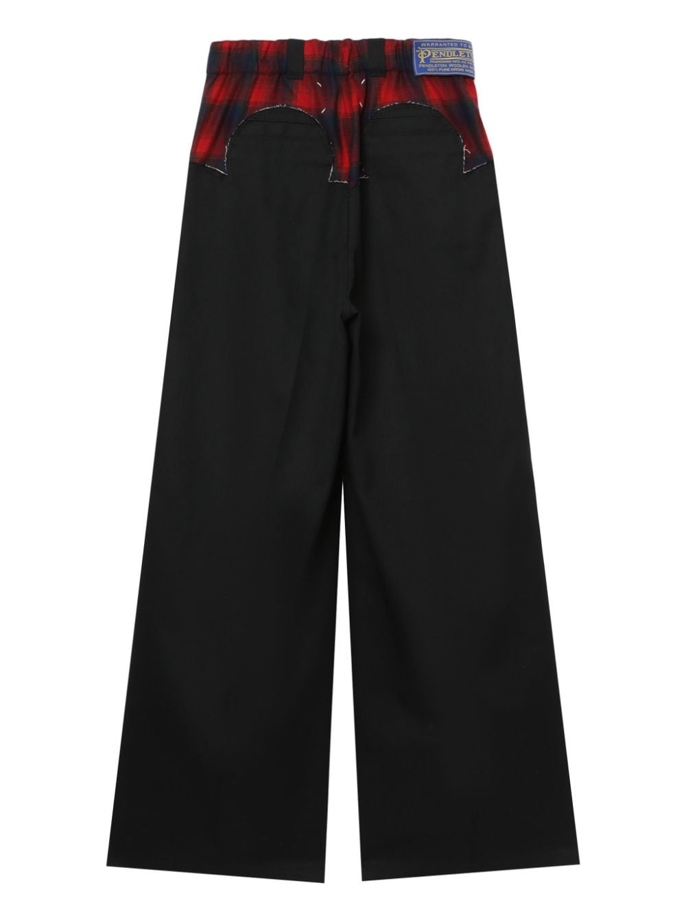 panelled wide-leg trousers - 6