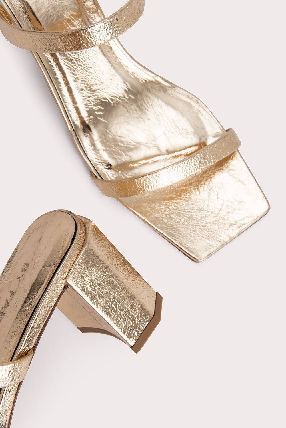 Tanya Parchment Metallic Leather - 4