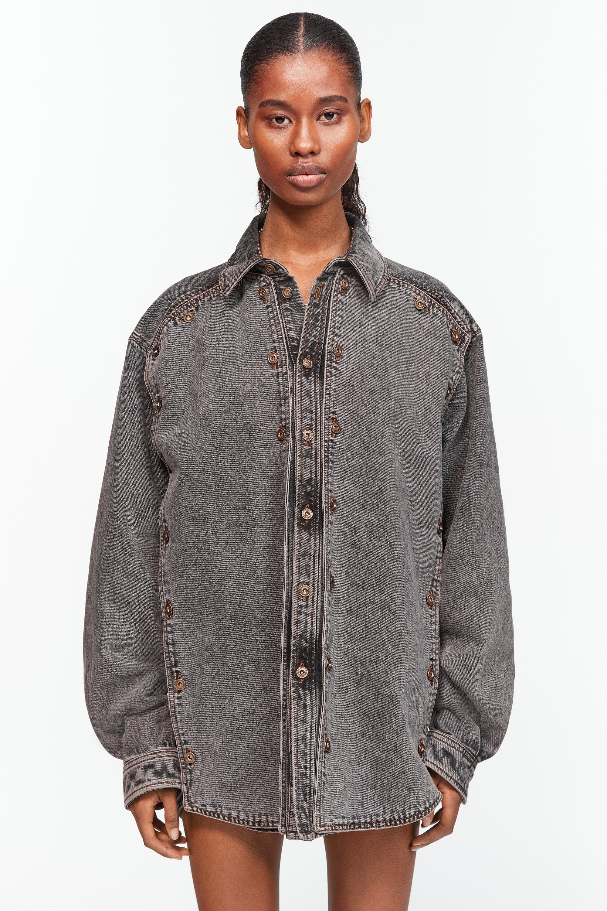 Evergreen Snap Off Denim Shirt - 6