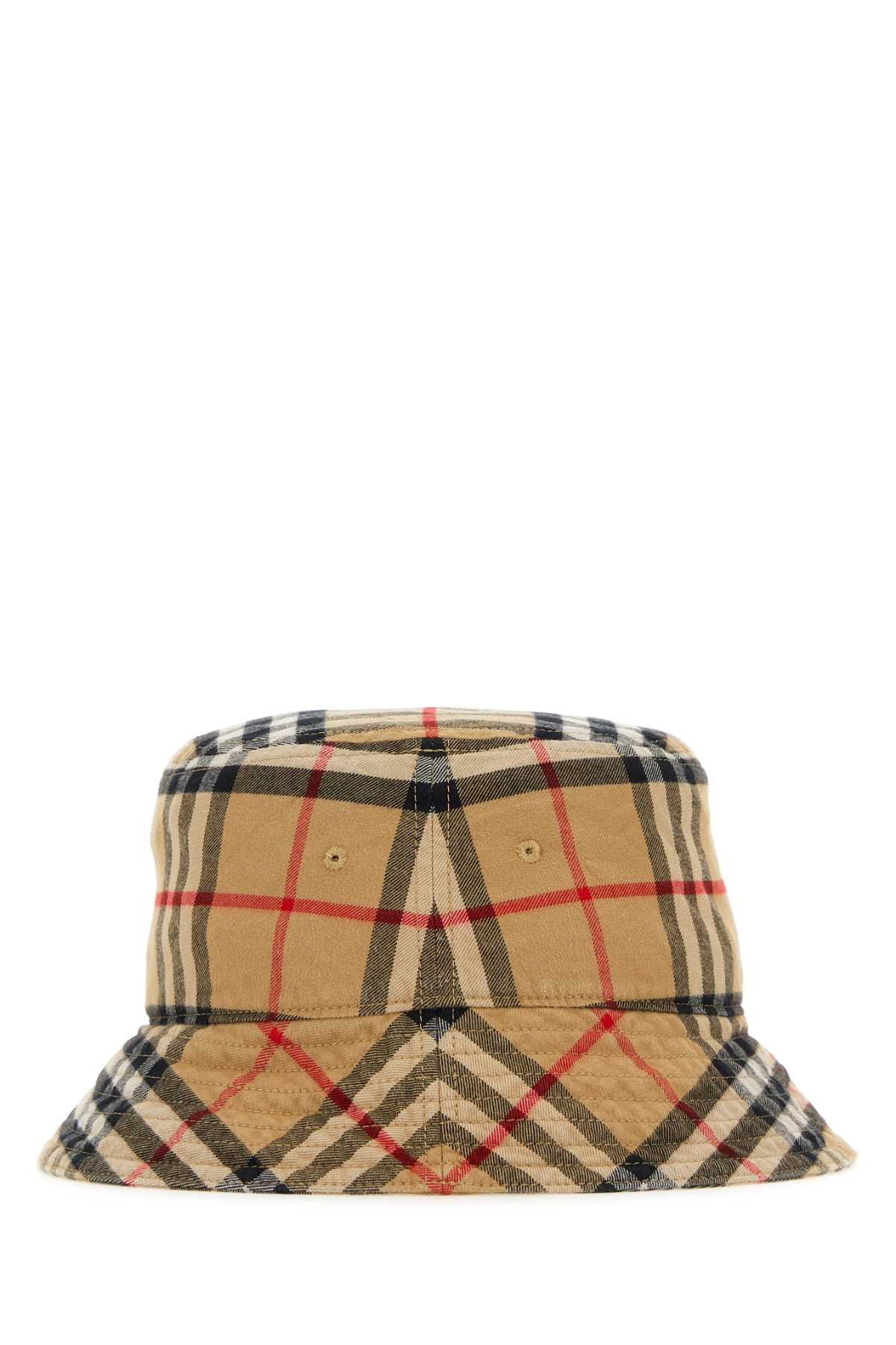 Burberry Men Embroidered Cotton Bucket Hat - 2