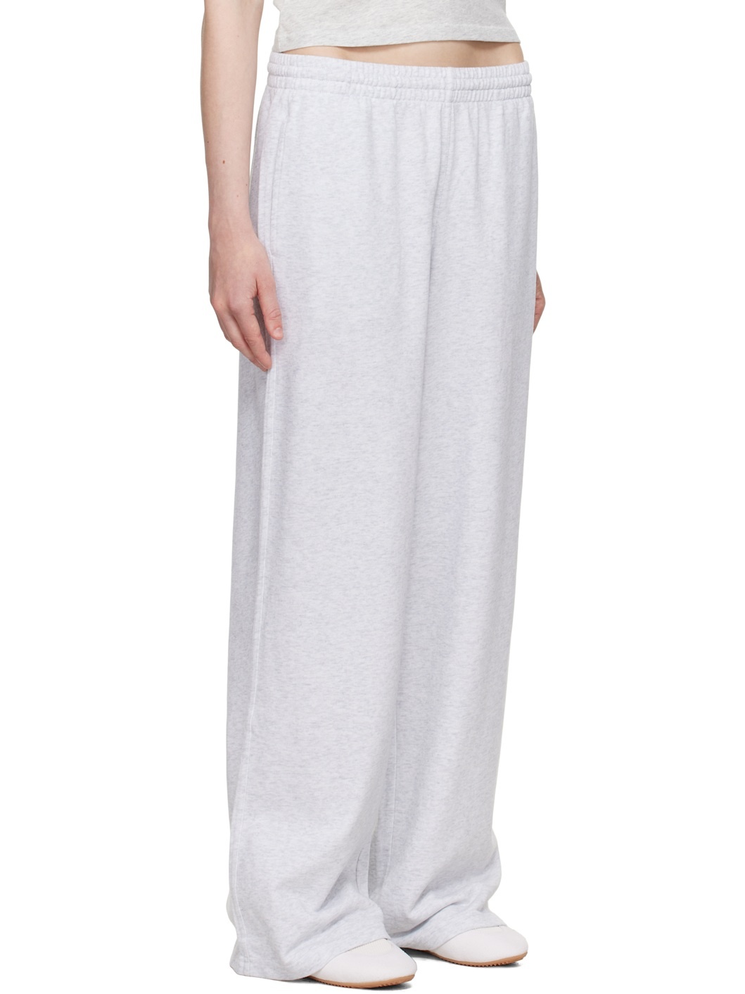 Gray Summer Fleece Straight Leg Sweatpants - 2