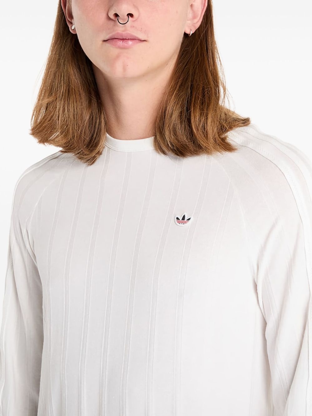 【adidas】ユニセックス◇CLOT BY EDISON CHEN 長袖Tシャツ adidas x CLOT by Edison Chen ribbed T-shirt | REVERSIBLE