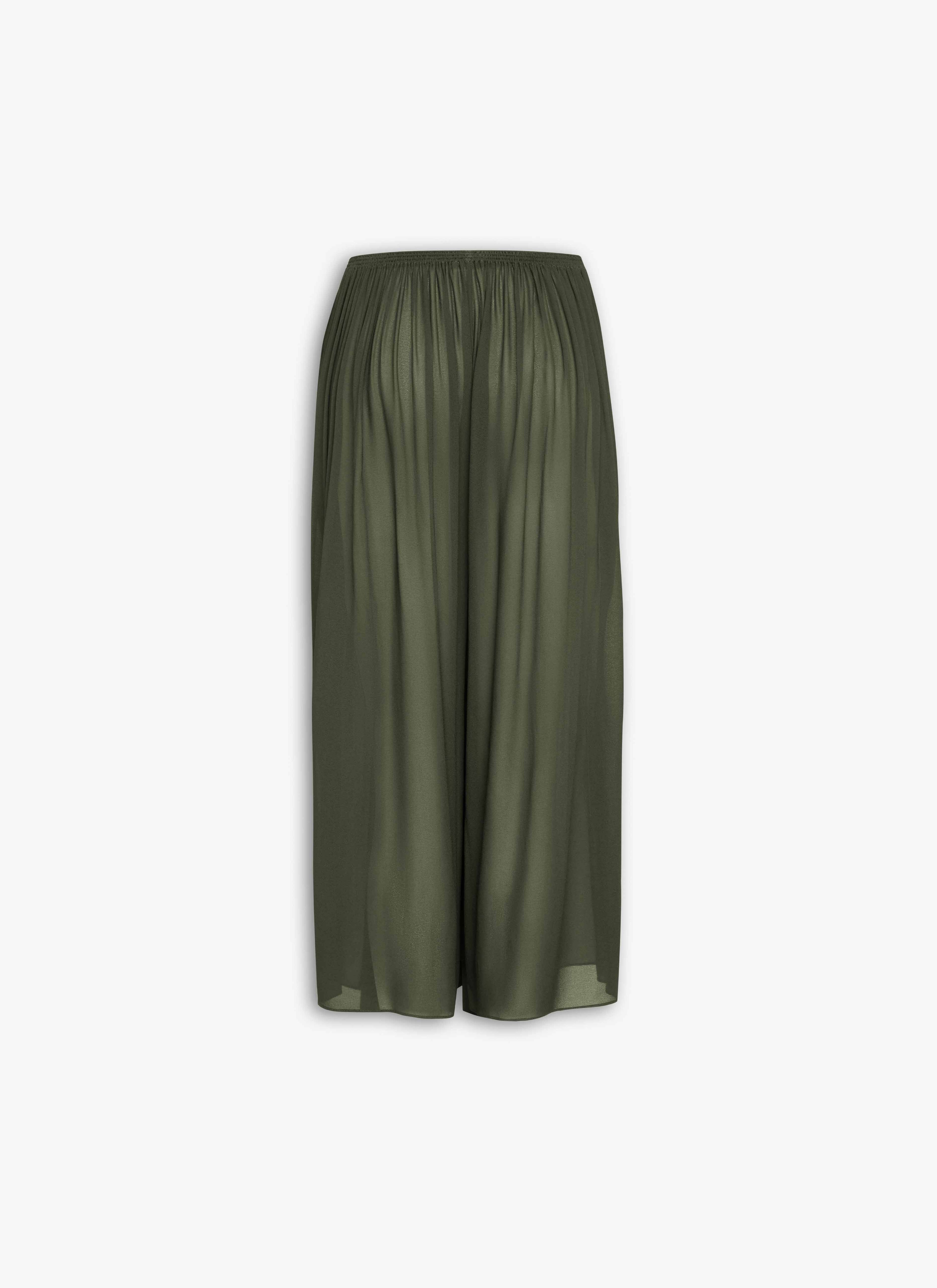 GEORGETTE RUFFLE PANTS - 4