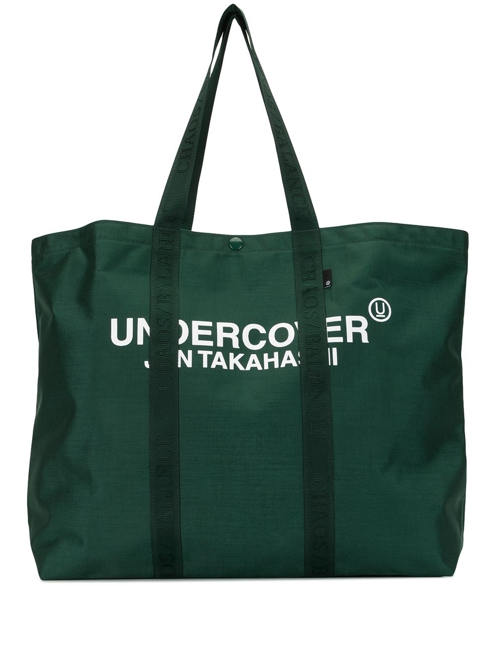 large logo print tote bag - 1