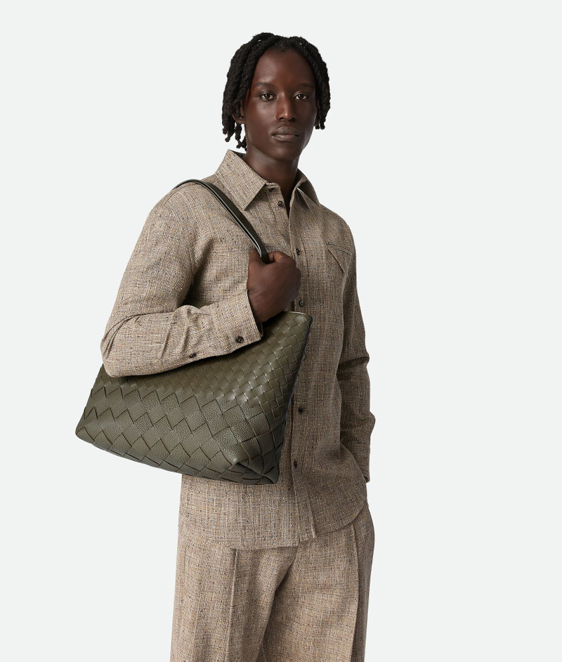 Bottega Veneta Small Intrecciato Zipped Tote outlook