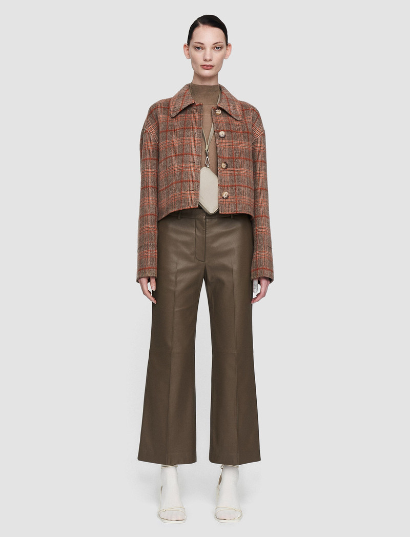 JOSEPH Double Face Plaid Gerrard Coat outlook