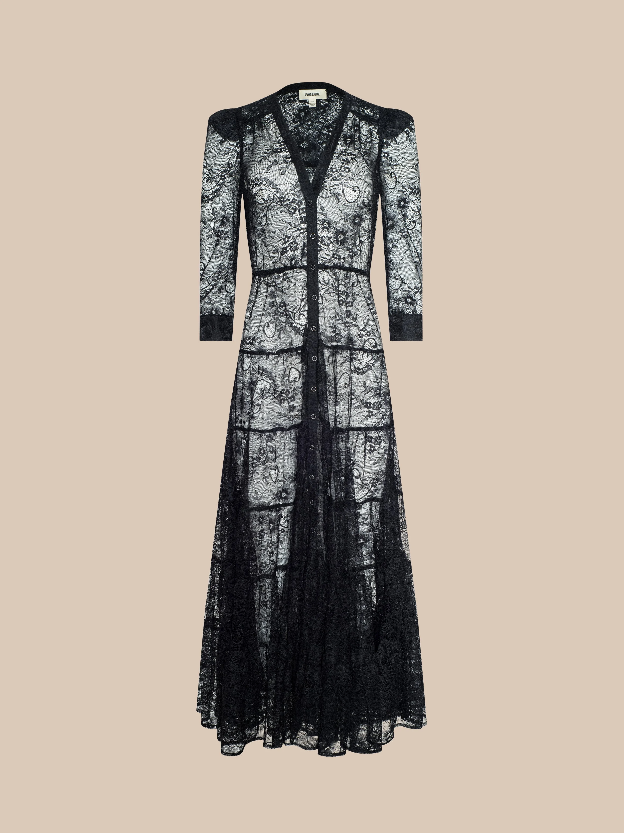Seraphina Lace Tiered Maxi Dress - 1