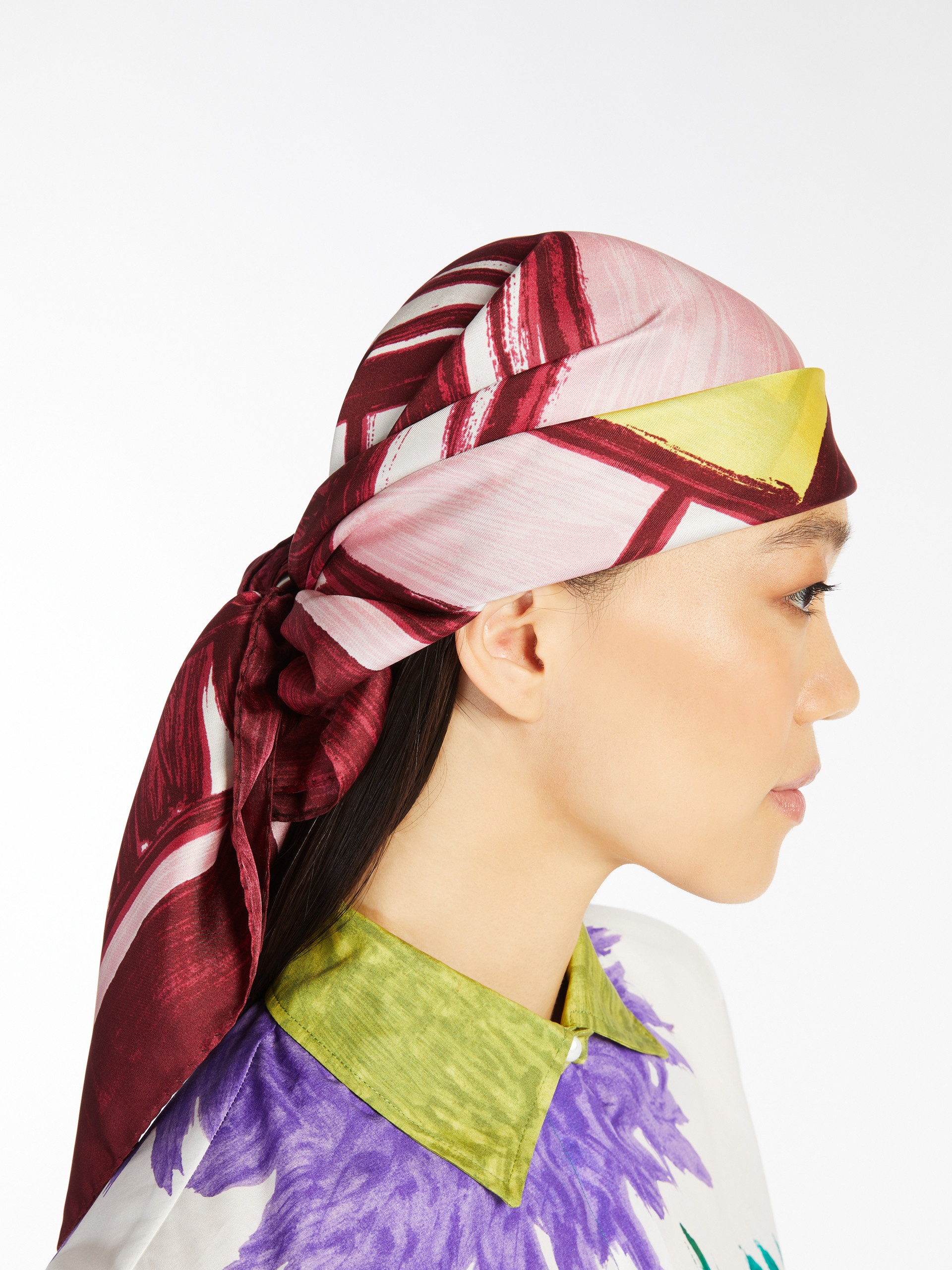 ONESTO3 Printed silk twill foulard - 4