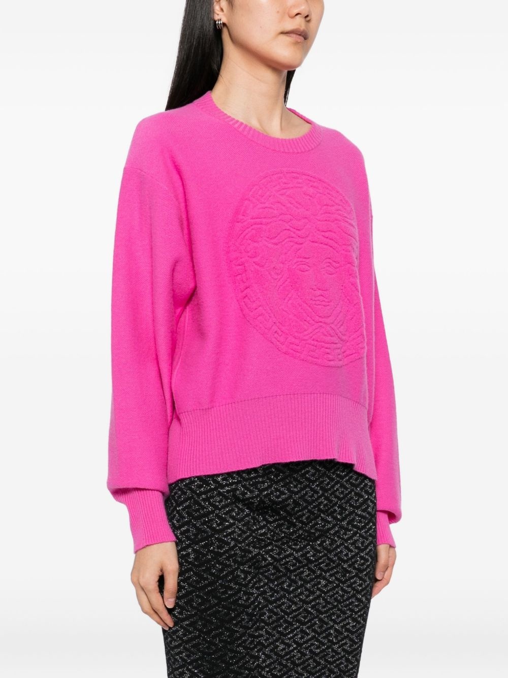 logo-knit jumper - 3