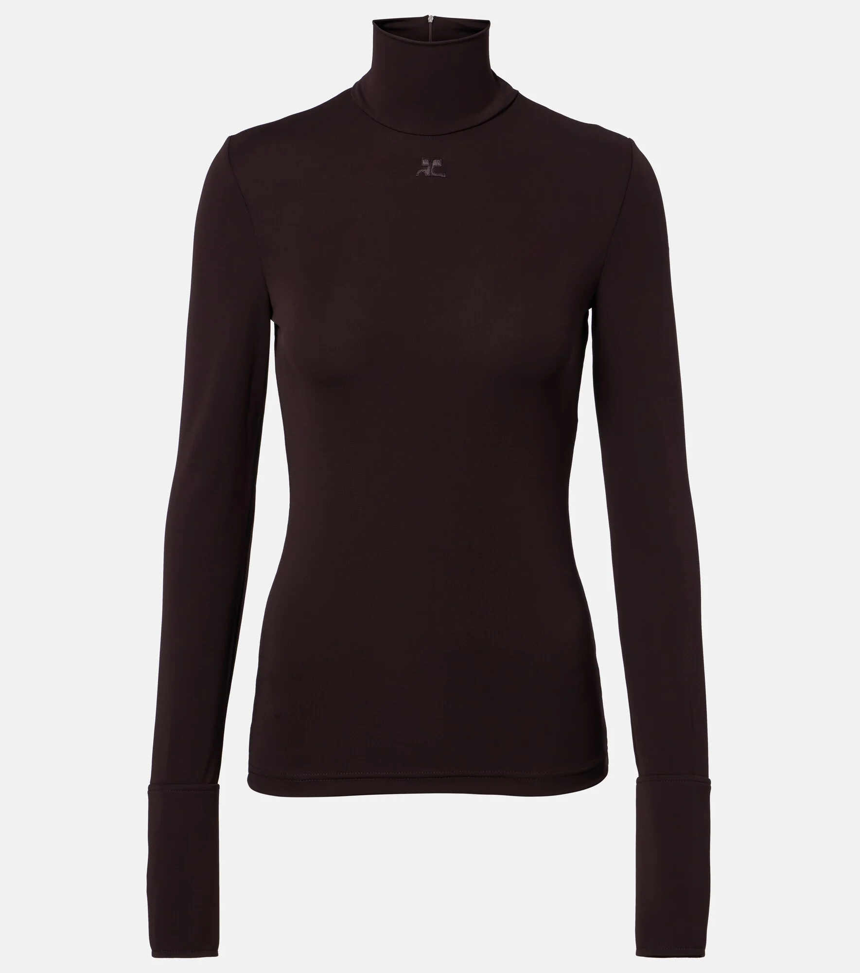 Jersey turtleneck sweater - 1