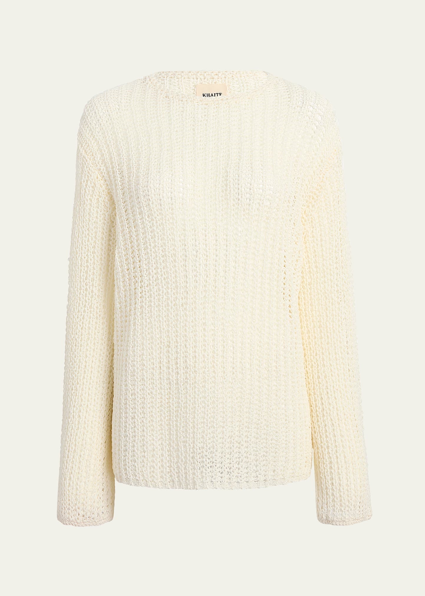 Elowen Cotton Open-Knit Sweater - 1