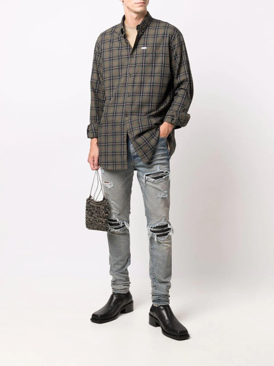 DSQUARED2 check pattern cotton shirt outlook