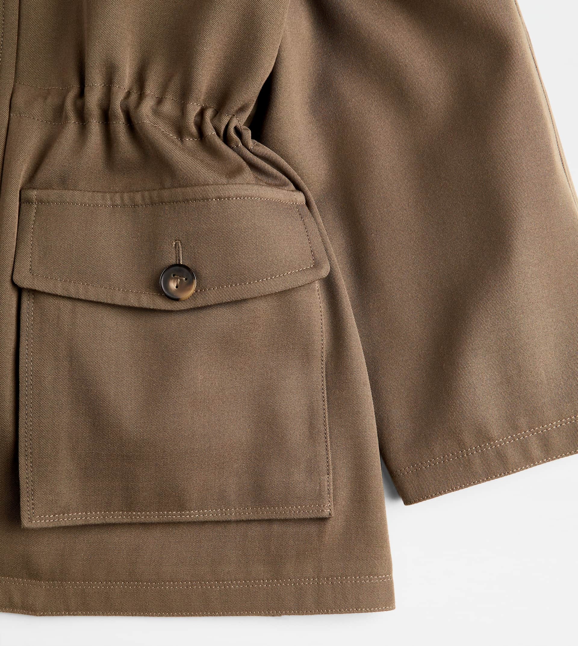 SAFARI JACKET IN WOOL - GREEN - 4