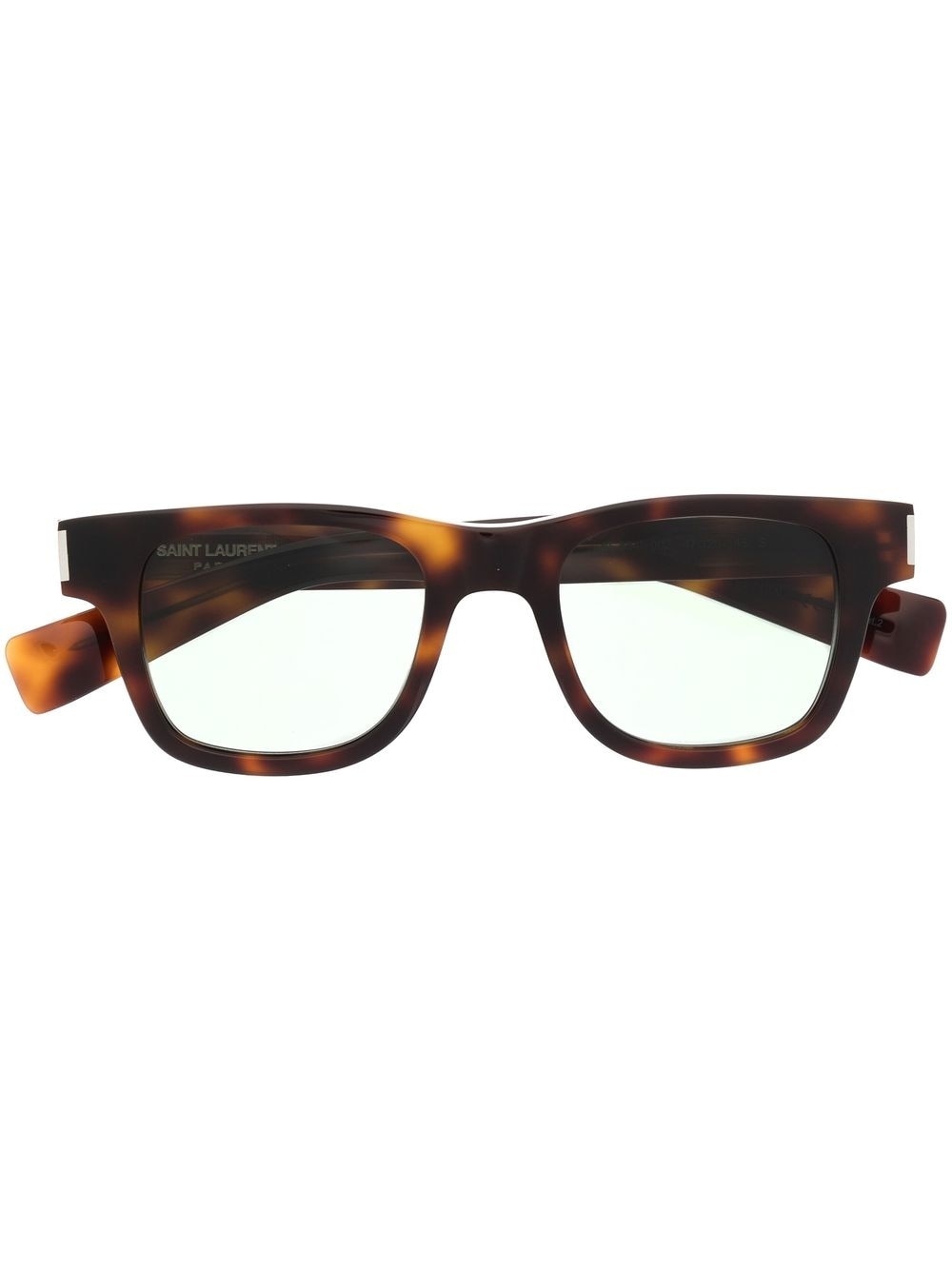 tortoiseshell-effect square-frame sunglasses - 1