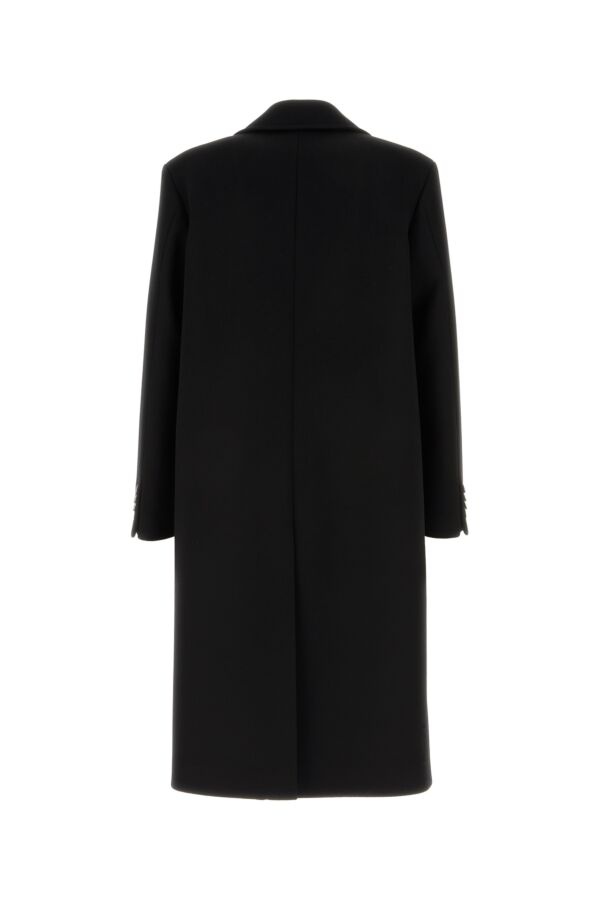 Valentino Garavani Man Black Wool Blend Coat - 2