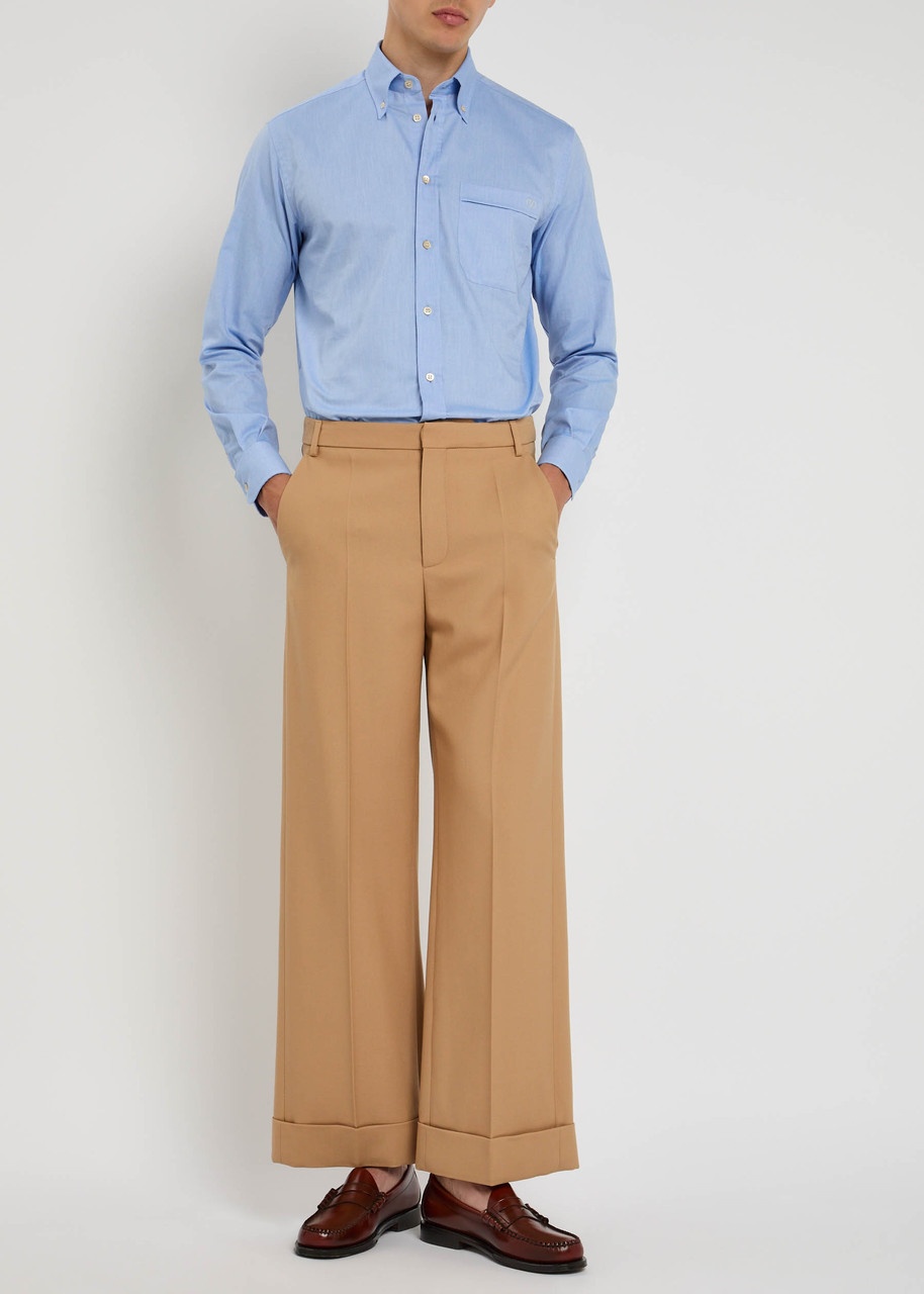 Valentino Garavani Wool-gabardine Trousers - 4