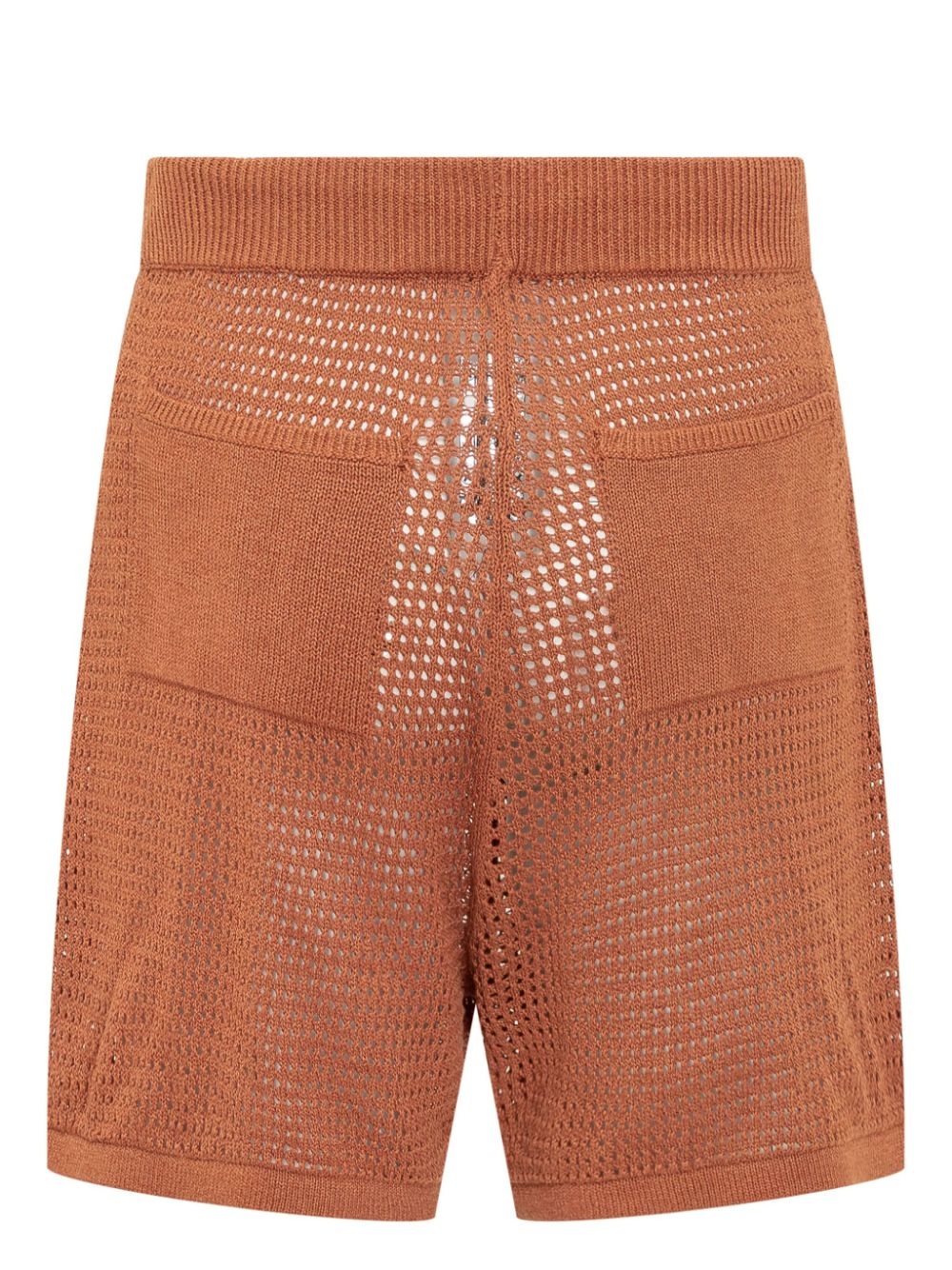 open-knit shorts - 2