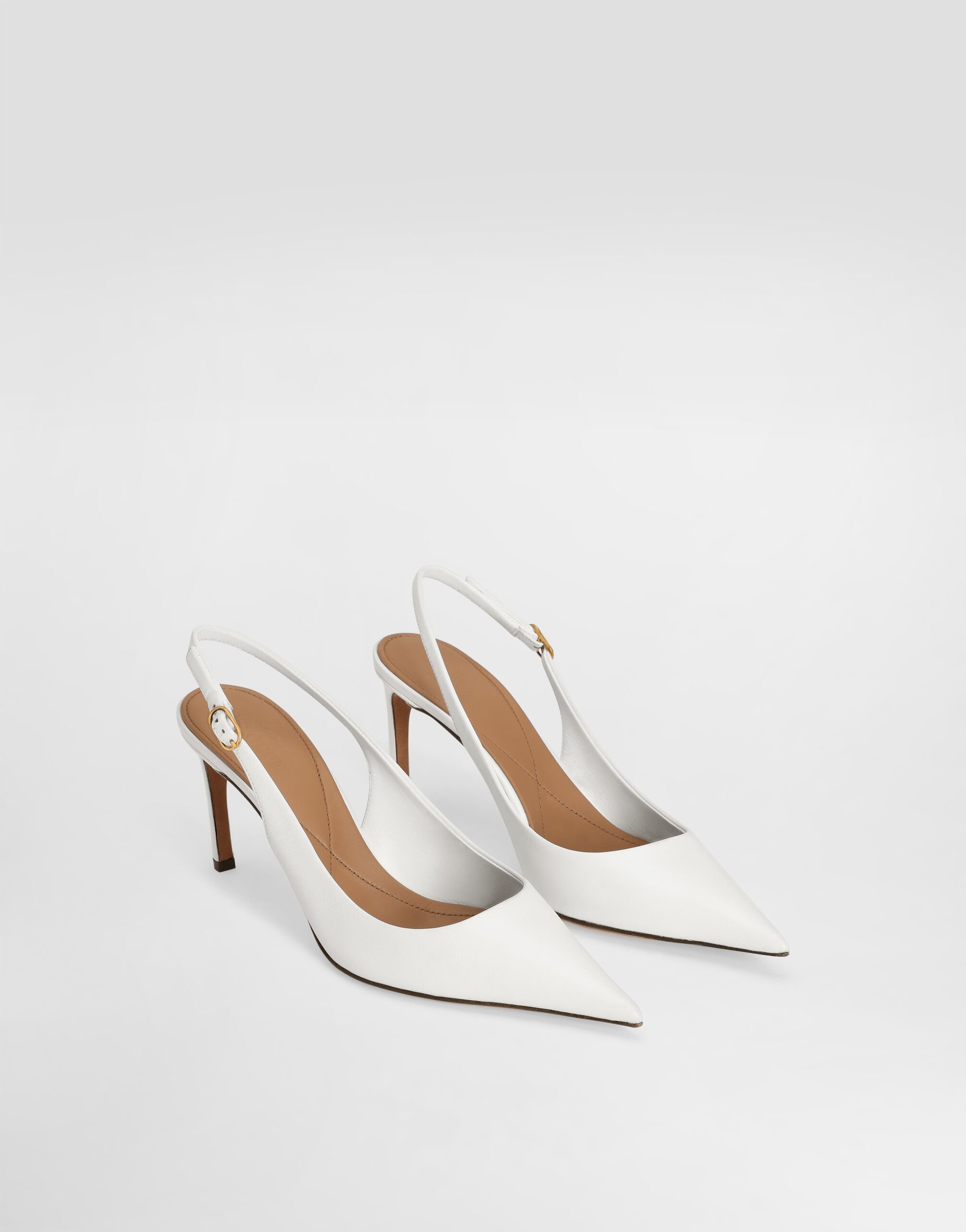 Polished goatskin slingbacks - 2