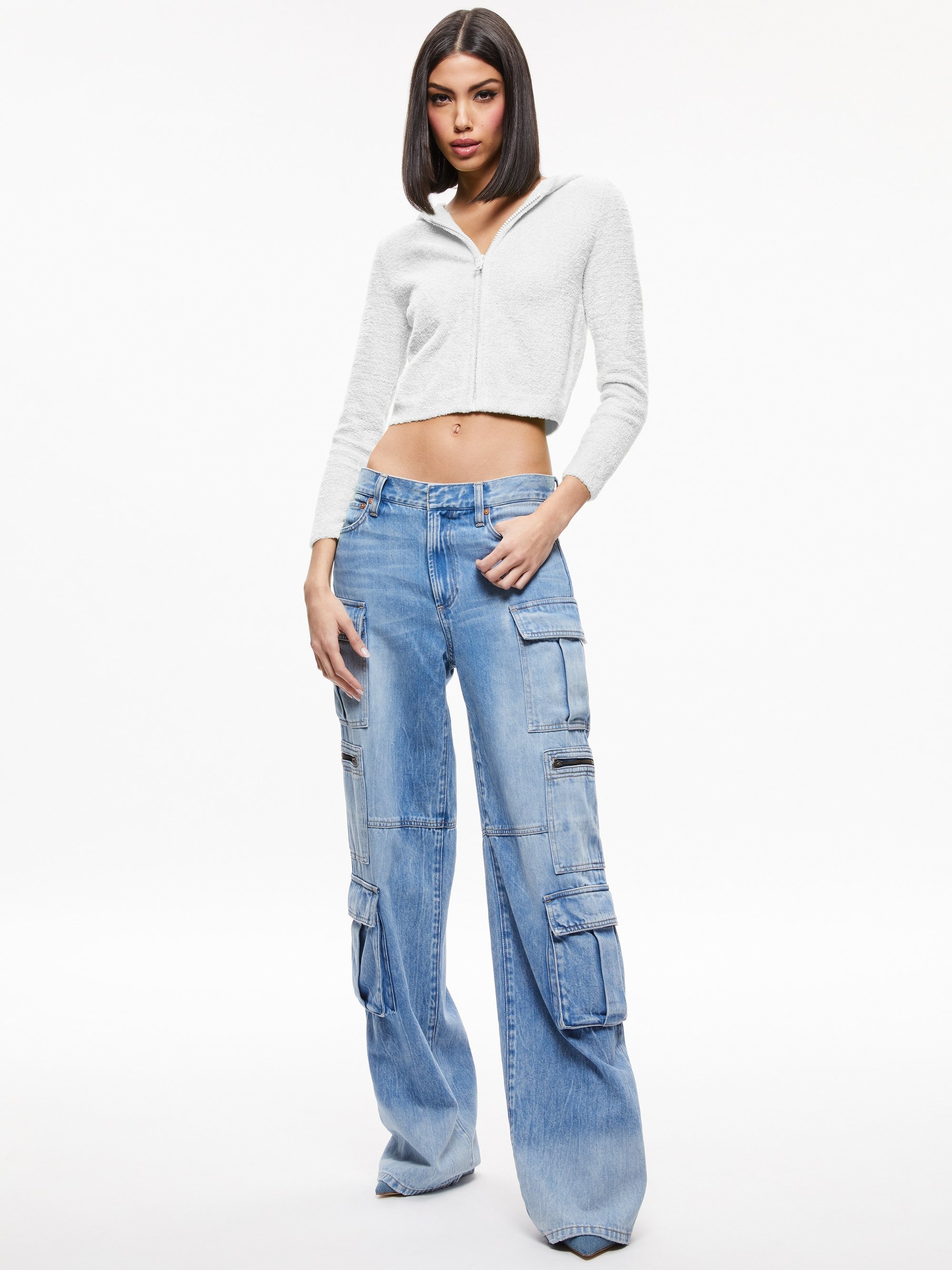 LIDELL CROPPED ZIP UP HOODIE - 4